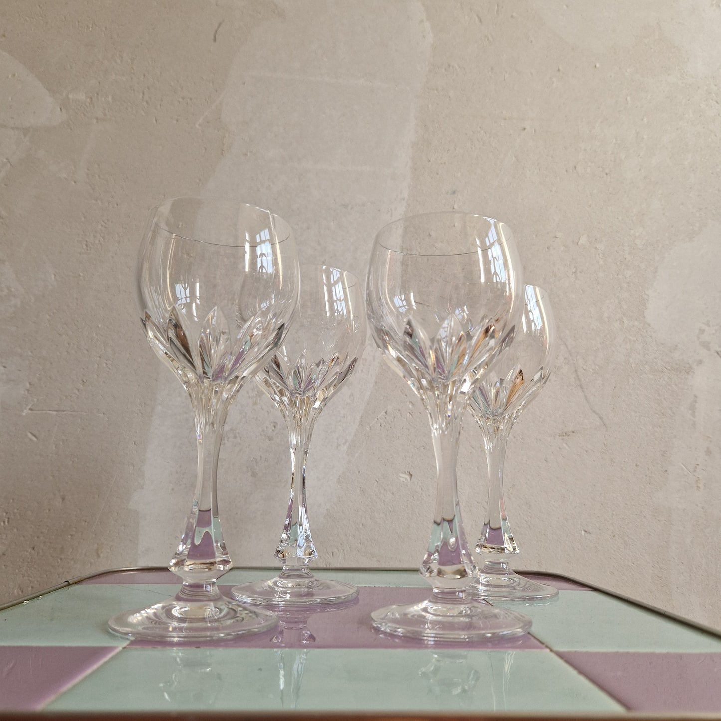 crystal wine glasses