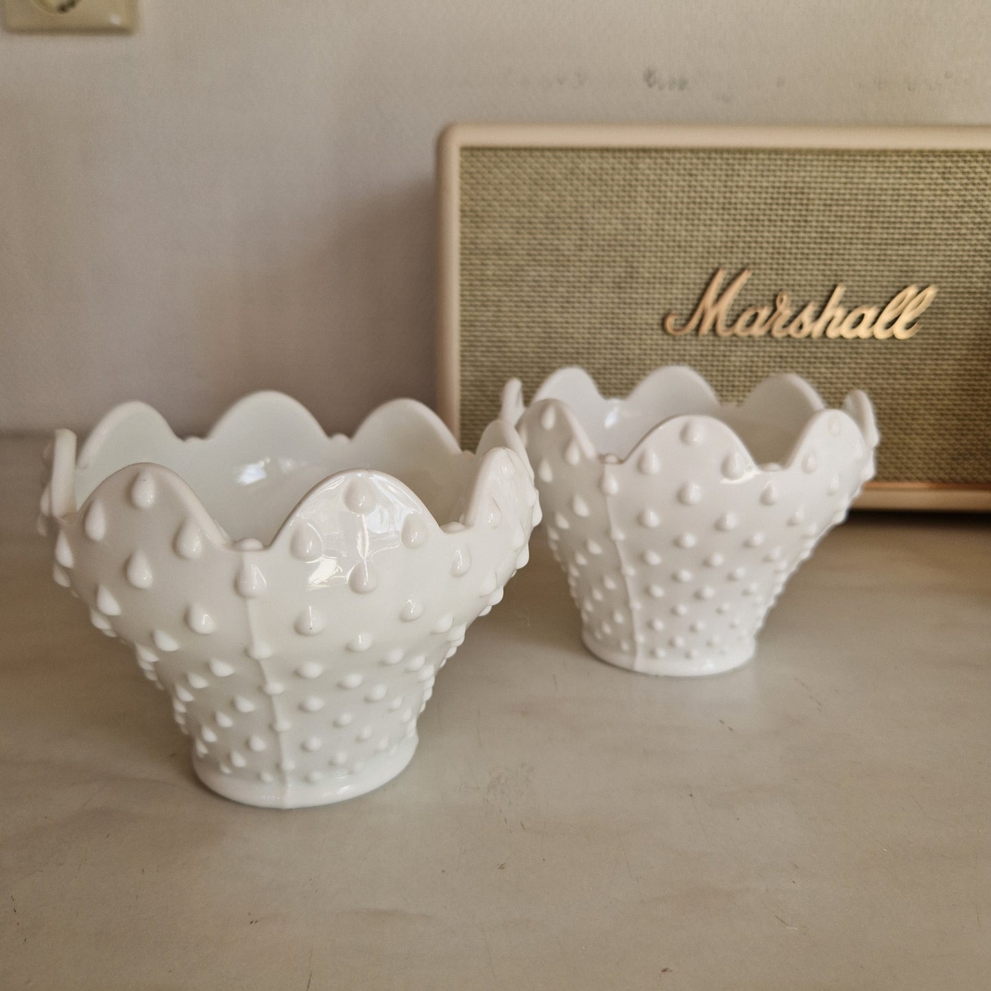 Opaline glass bowl