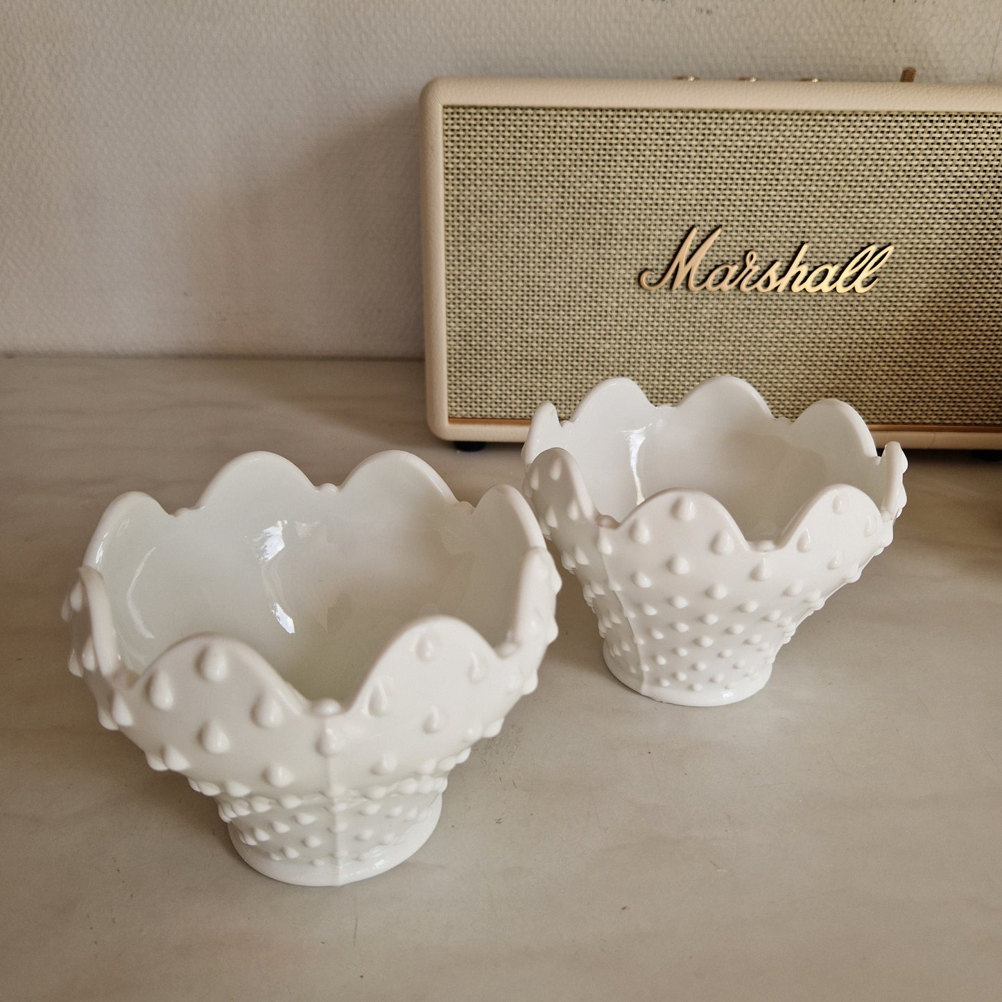 Opaline glass bowl