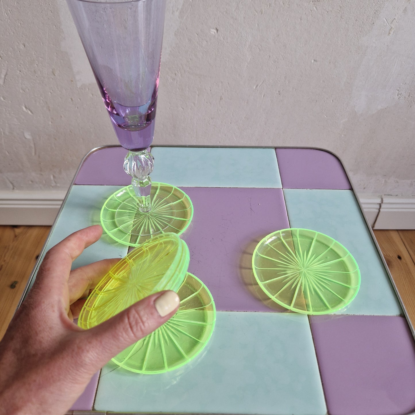 Neon coasters