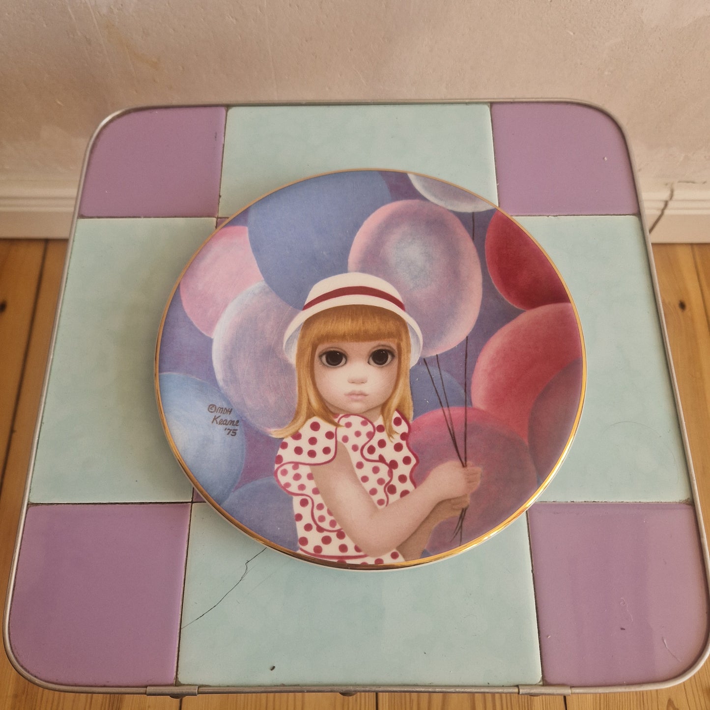"The Ballon Girl" plate
