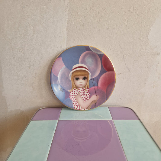 "The Ballon Girl" plate