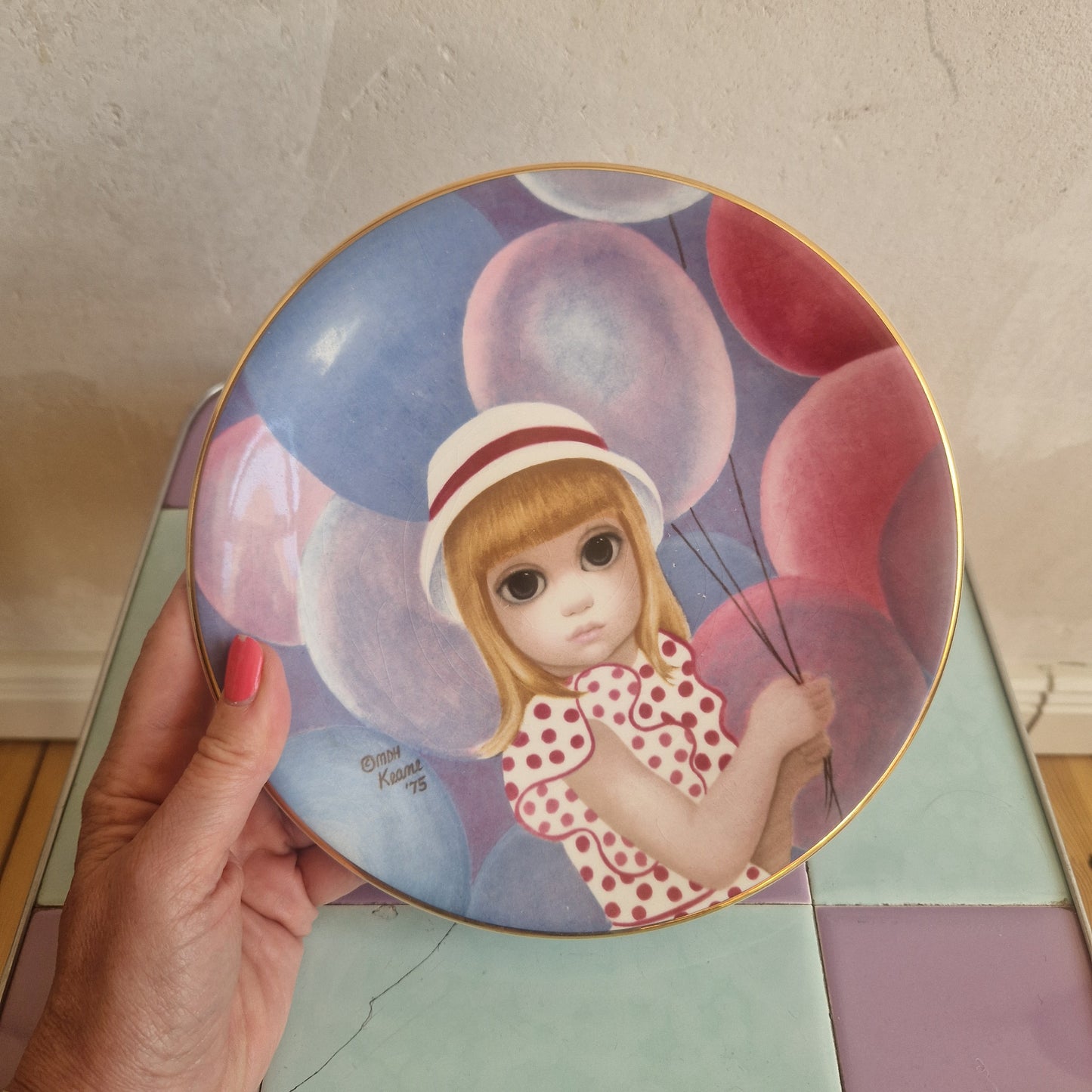 "The Ballon Girl" plate