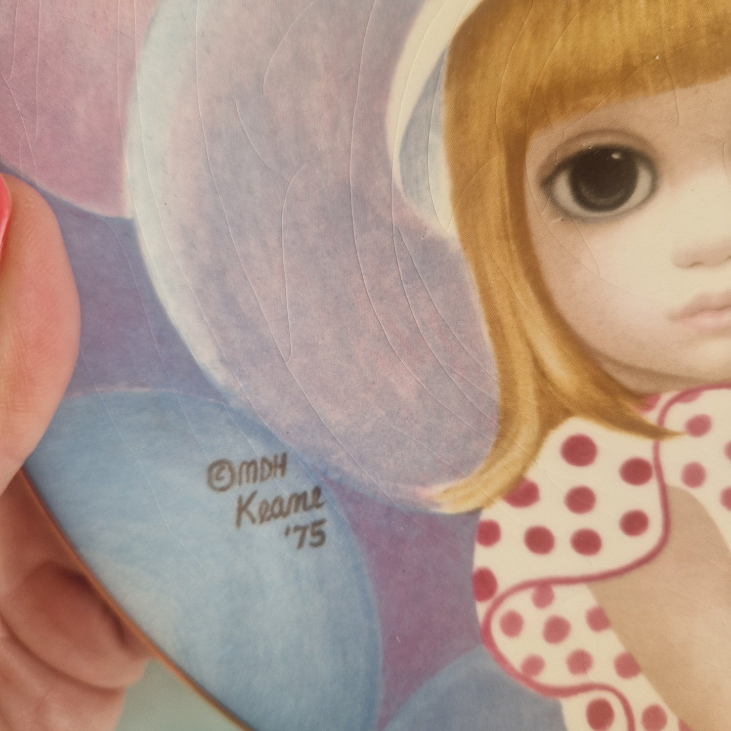 "The Ballon Girl" plate