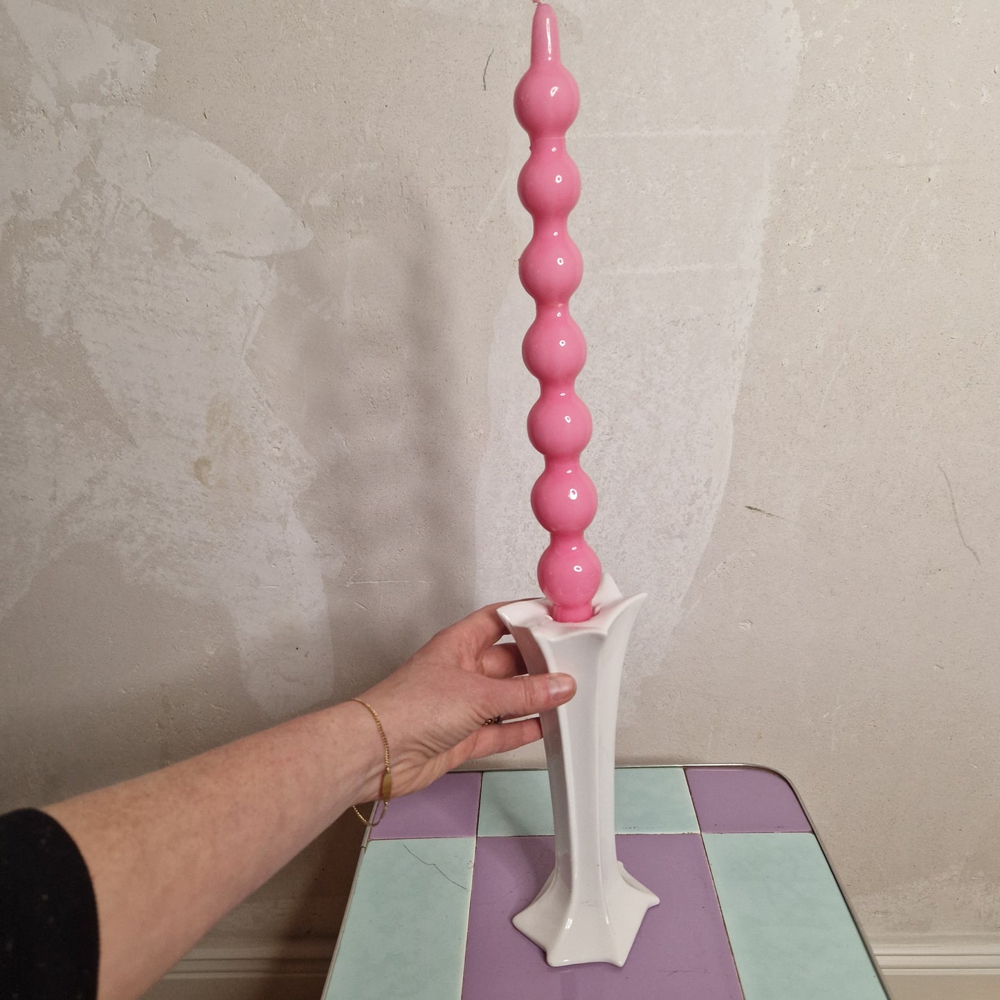 Ceramic candle holder