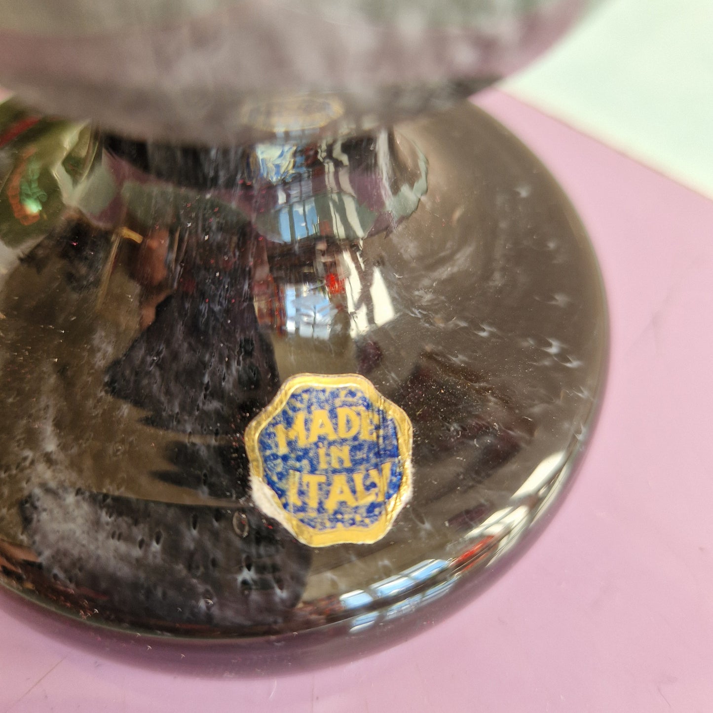 Murano glass candle holder