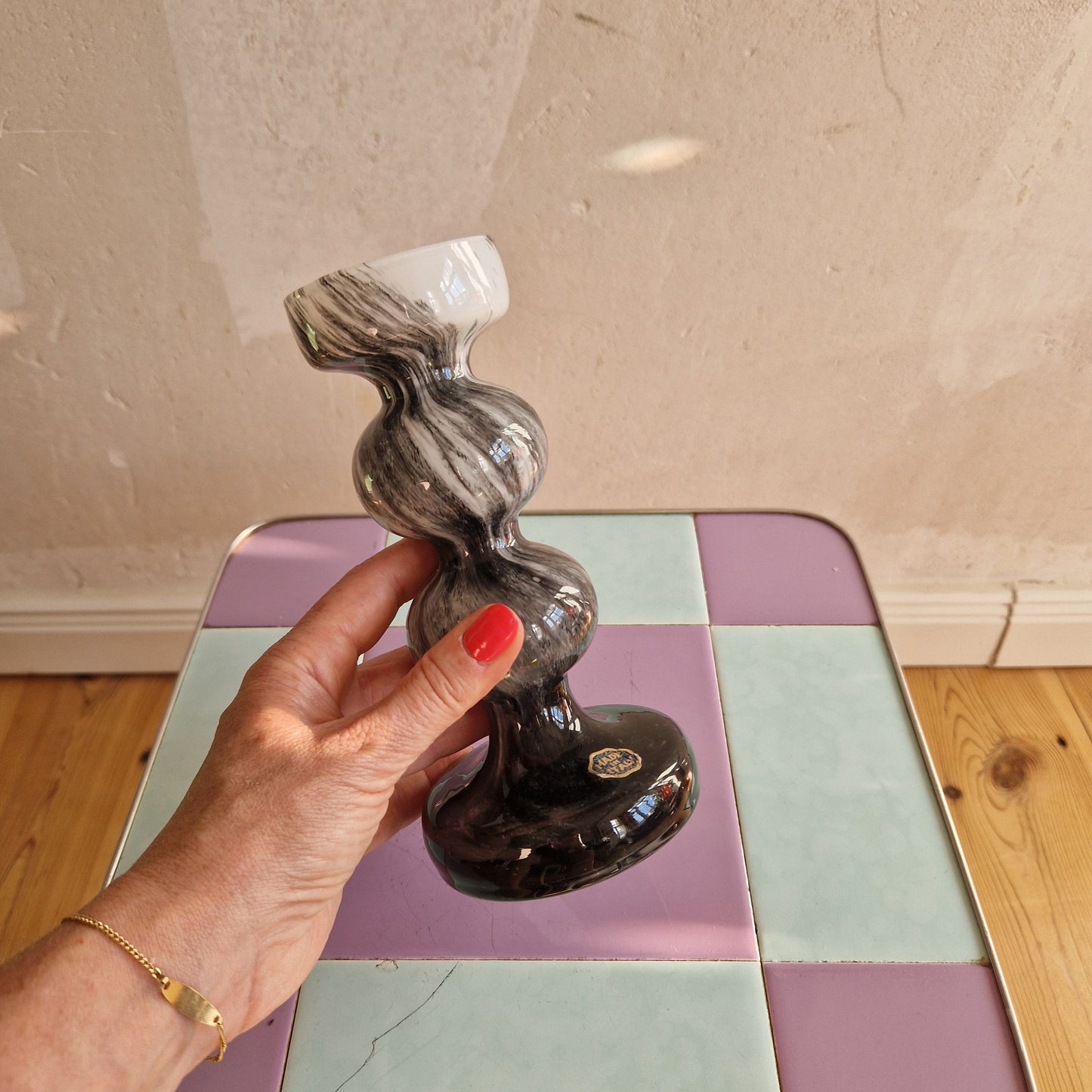 Murano glass candle holder