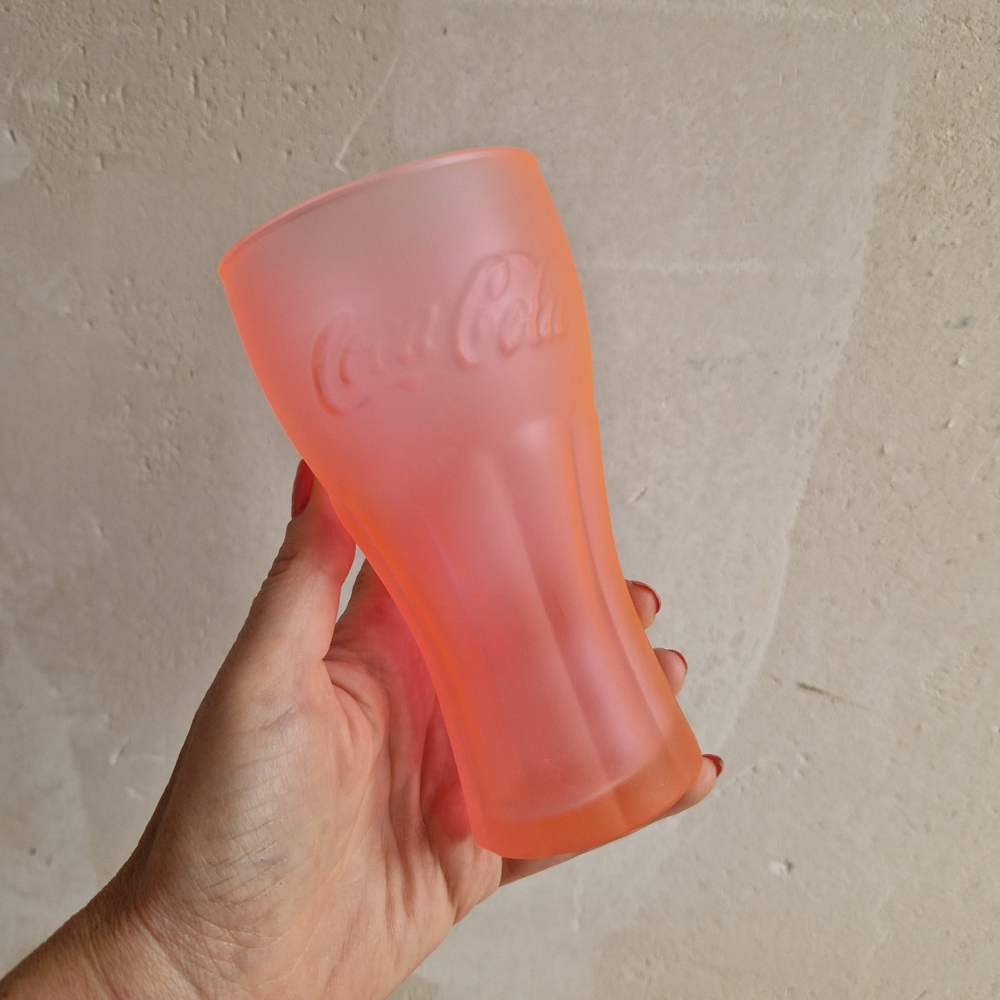 Pink Coca Cola glasses