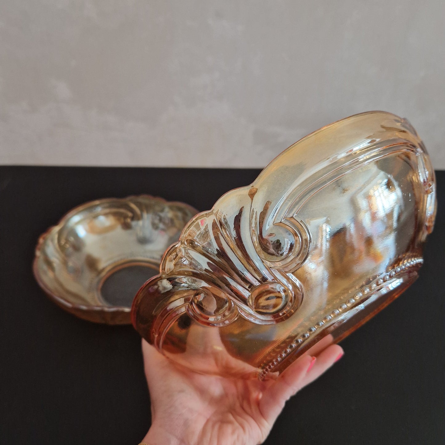 Glass bowls art nouveau
