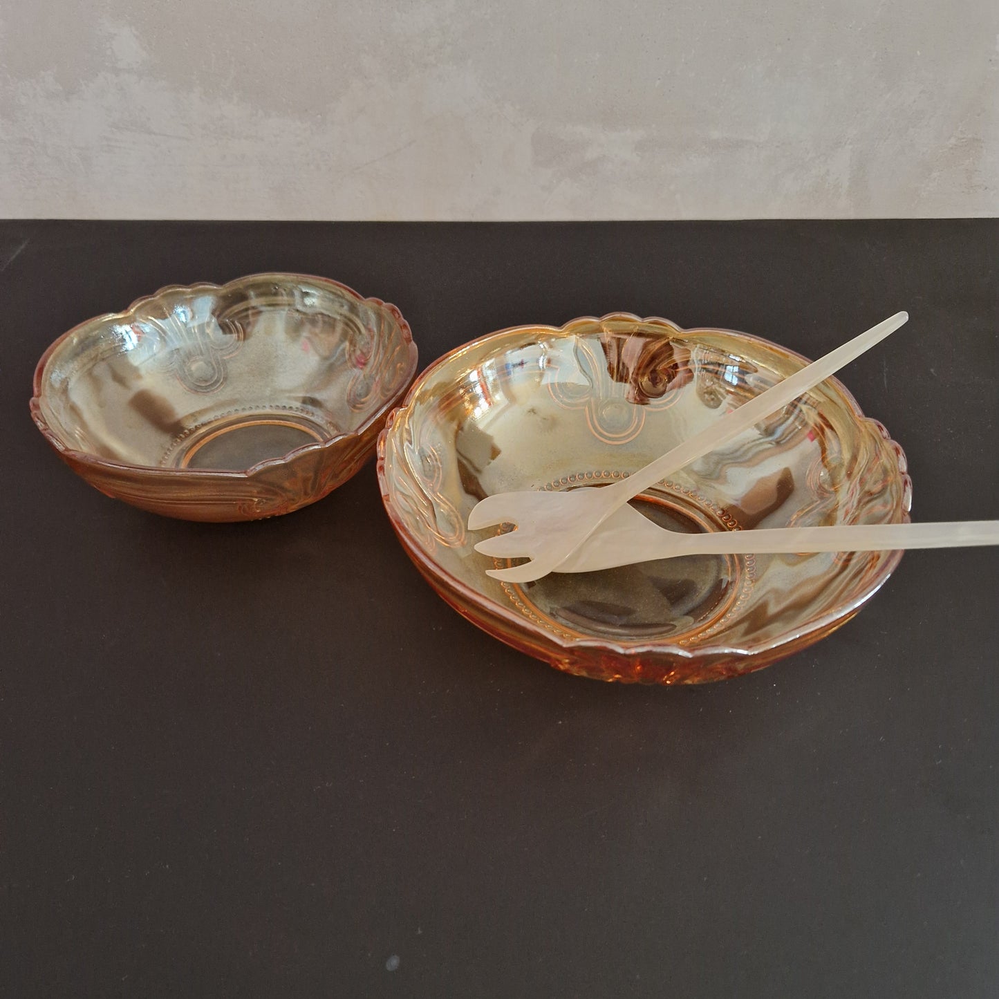 Glass bowls art nouveau