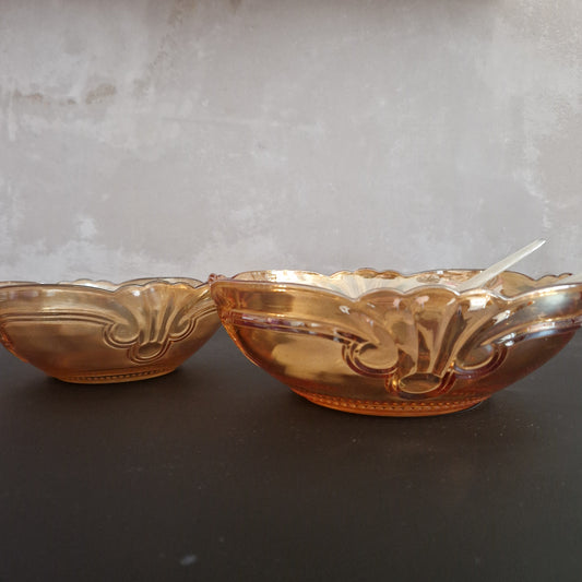 Glass bowls art nouveau