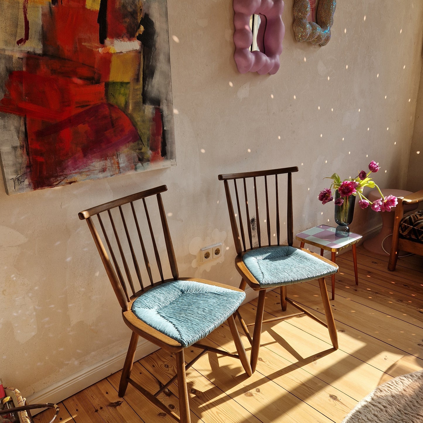 wooden chairs